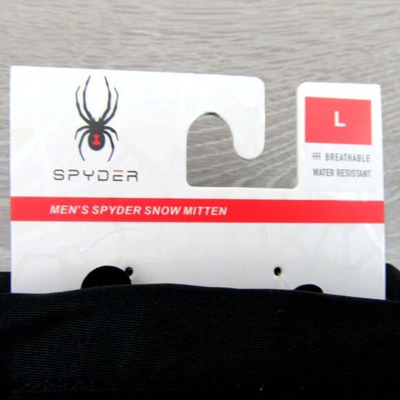 Spyder Insulated Ski Snow Water Resistant Mitten Gloves Mens Size Large NEW - Picture 3 of 15